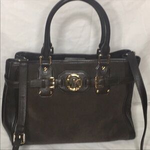 MICHAEL KORS HUDSON IN RICH EXPRESSO BROWN/GOLD